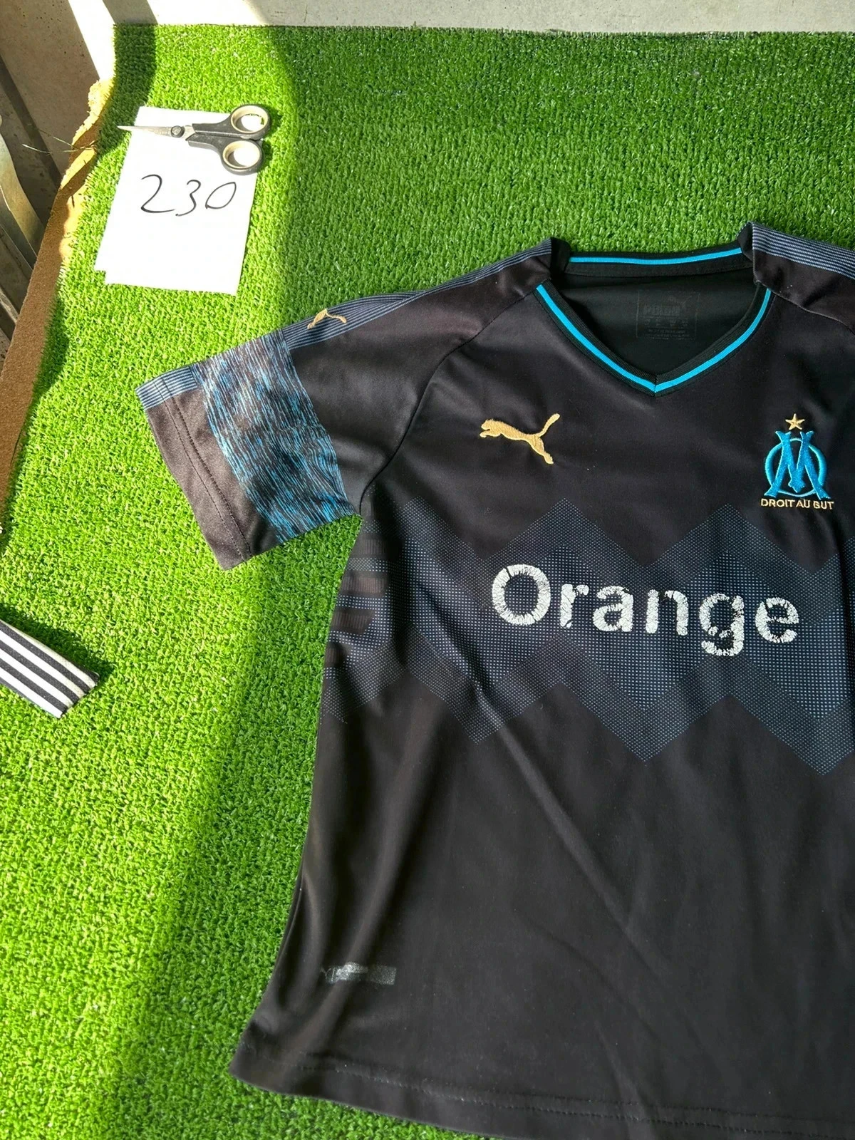 Black & blue OM Puma jersey size M - Olympique de Marseille – photo 3